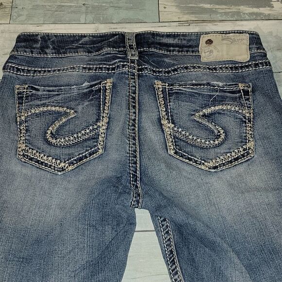 Silver Brand Tuesday Mid Capri Fluid Denim sz 29 - Picture 3 of 6